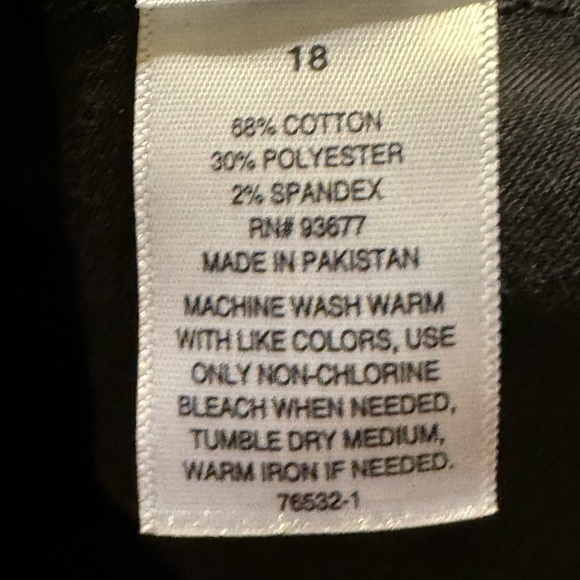 a.n.a. High Rise Flare Leather Look Jeans - Picture 4 of 8